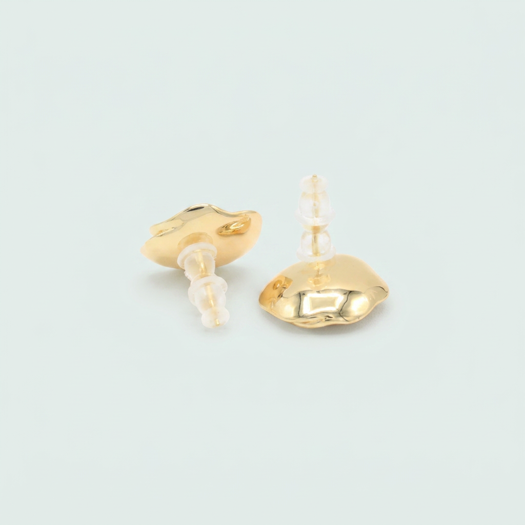 Arete de Goldfilled con Diseño de Rosa con Zirconia mod.1228