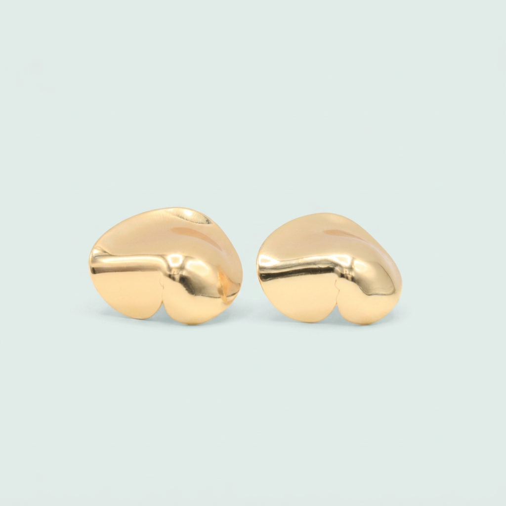 Arete de Goldfilled con Diseño de Petalo mod. 1403
