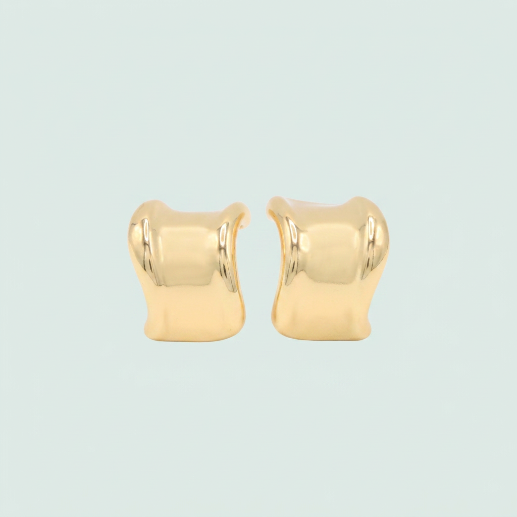 Arete de Goldfilled con Diseño de Ondas mod. 1232