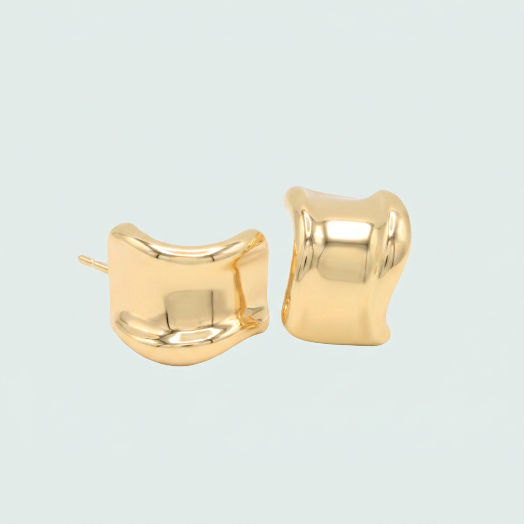 Arete de Goldfilled con Diseño de Ondas mod. 1232