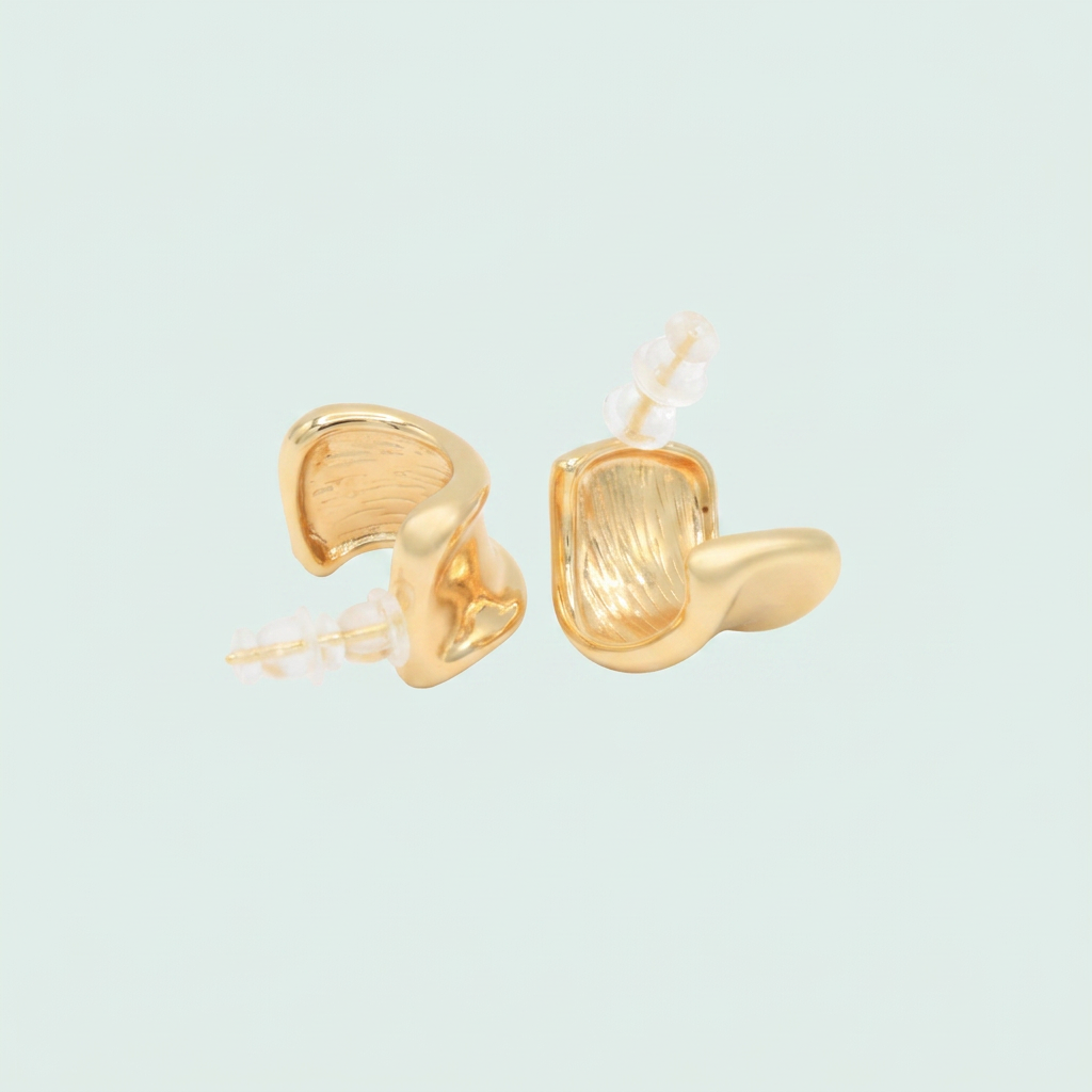 Arete de Goldfilled con Diseño de Ondas mod. 1232