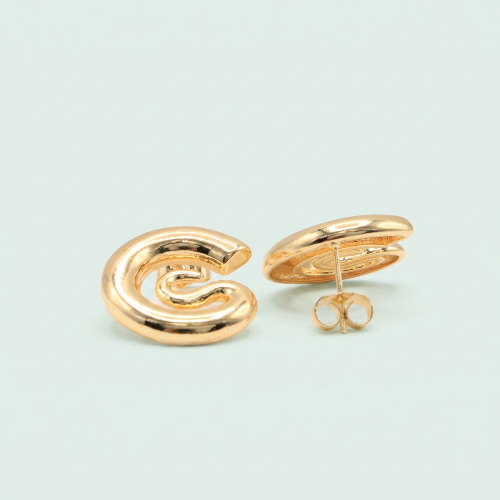 Arete de Goldfilled con Diseño de Espiral mod. 1401