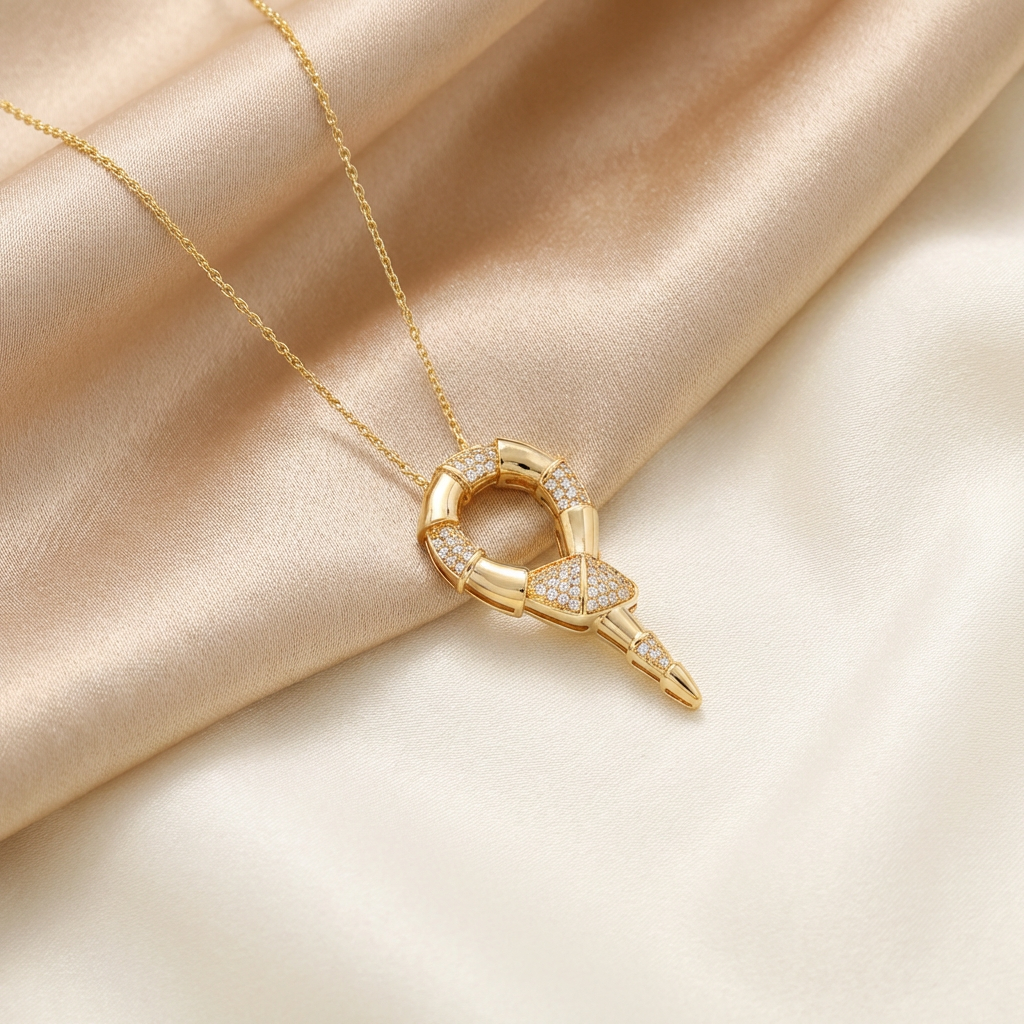 Set de Joyería de Goldfilled Serpiente mod. 7081