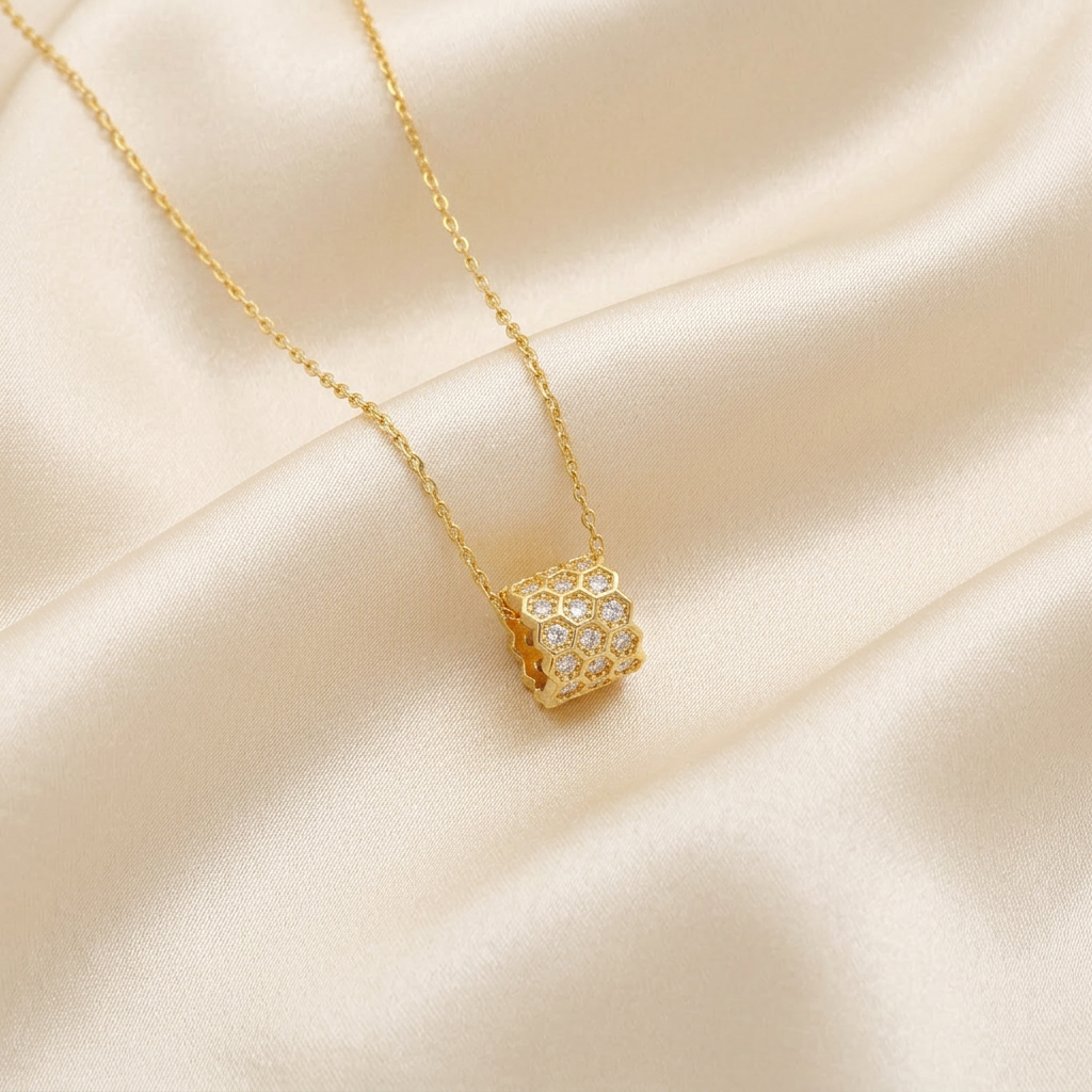 Set de Joyería 2x1 de Goldfilled 2pz Diseño Geométrico mod. 7095