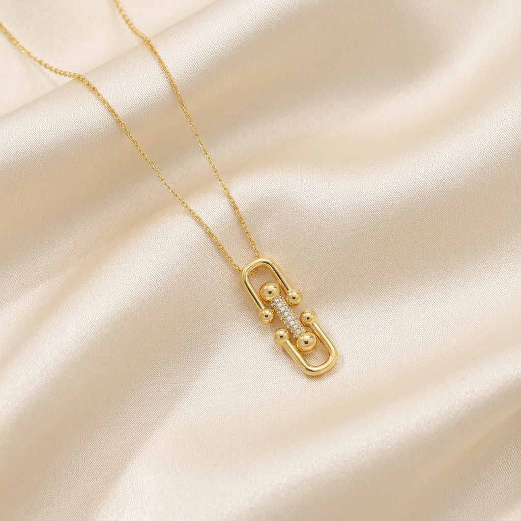 Set de Joyería 2x1 de Goldfilled 2pz Diseño Clip mod. 7094