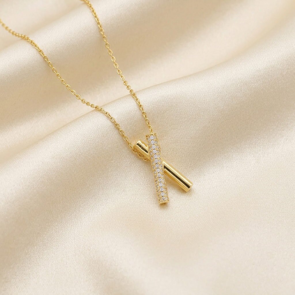 Set de Joyería 2x1 de Goldfilled 2pz Diseño de X mod. 7093