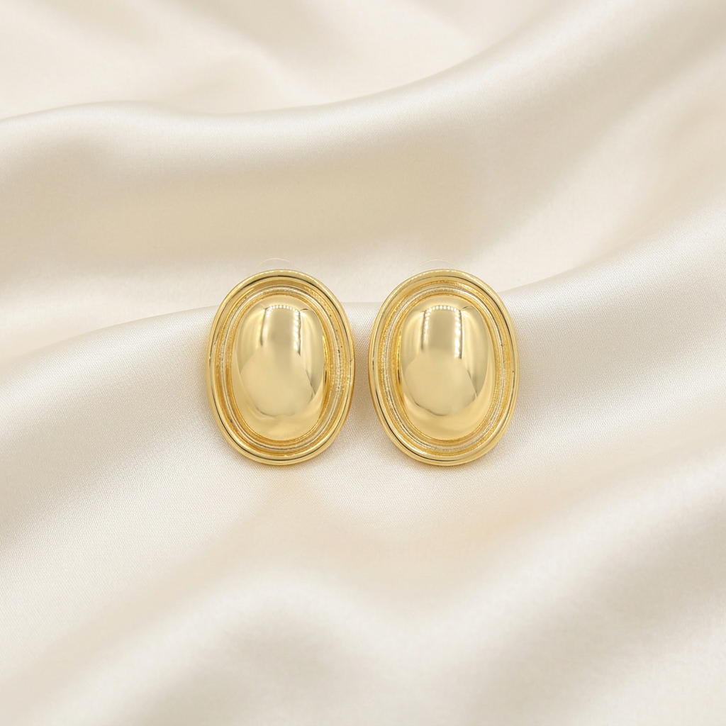 Arete de Goldfilled Diseño Ovalado mod. 3105