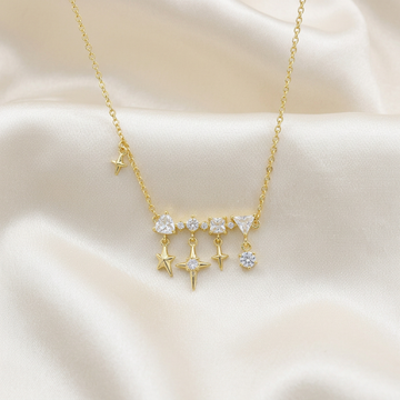 Gargantilla de Goldfilled Estrellas Brillantes mod. 5040