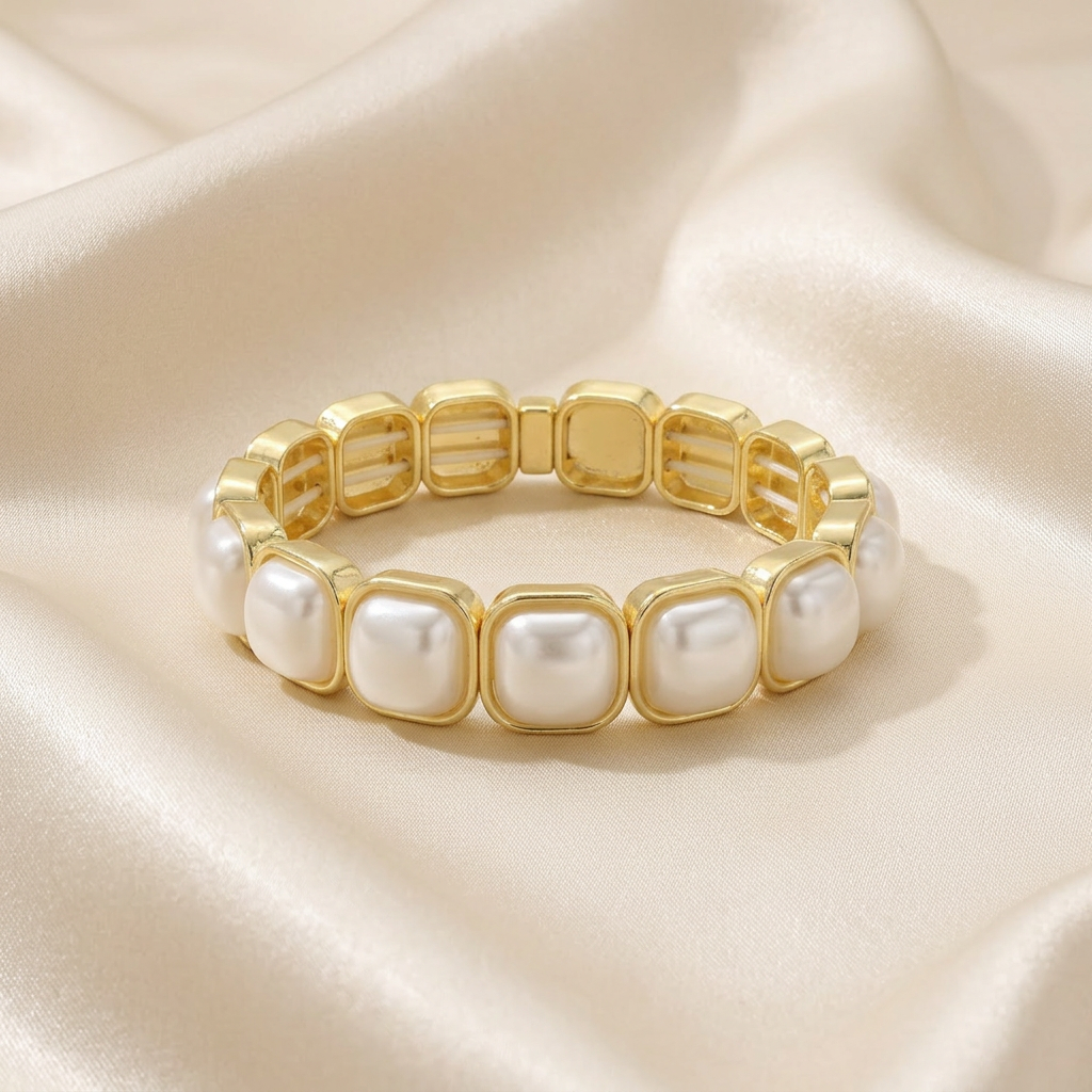 Aro de Goldfilled Eslabones de Perla mod. 4032