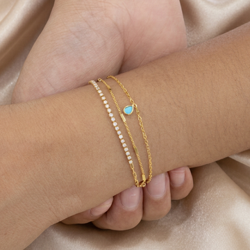 Pulsera de Goldfilled con Diseño de Gota mod. 1143