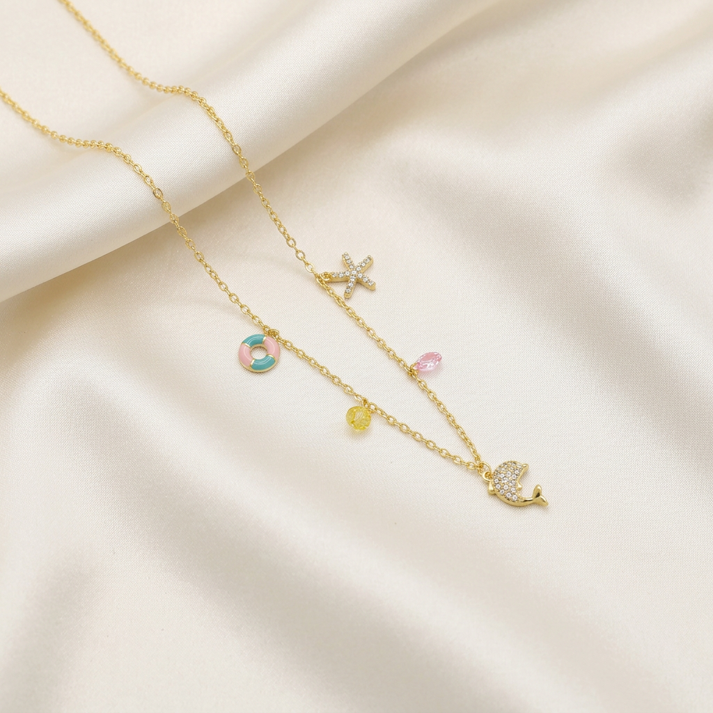 Gargantilla de Goldfilled Diseño Sunny Dolphin mod. 5043
