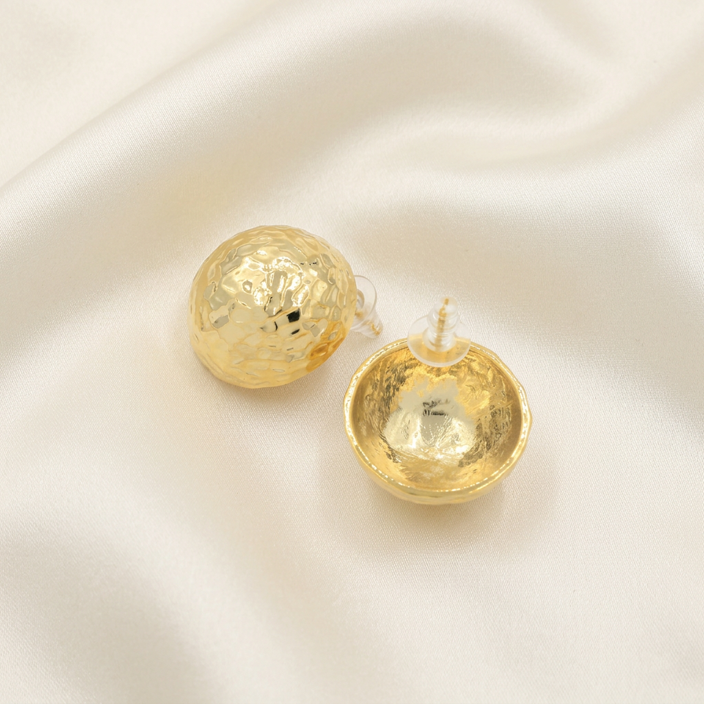 Arete de Goldfilled Diseño Inflado mod. 3096