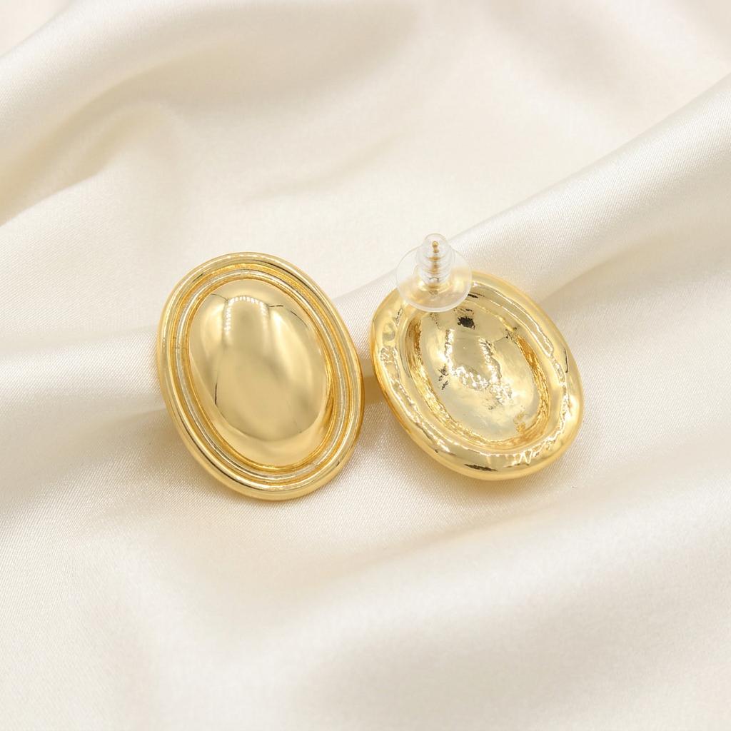 Arete de Goldfilled Diseño Ovalado mod. 3105