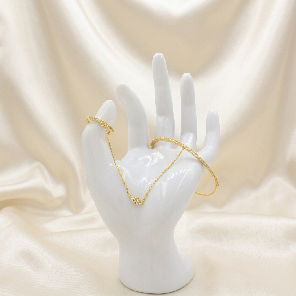 Pulsera Manopla de Goldfilled Ojo Brillante mod. 1152