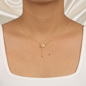 Gargantilla de Goldfilled Saturno con Madre Perla mod. 5037