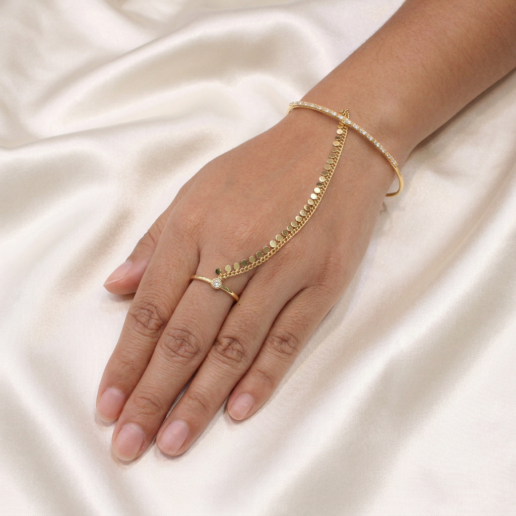 Pulsera Manopla de Goldfilled Plaquitas mod. 1157