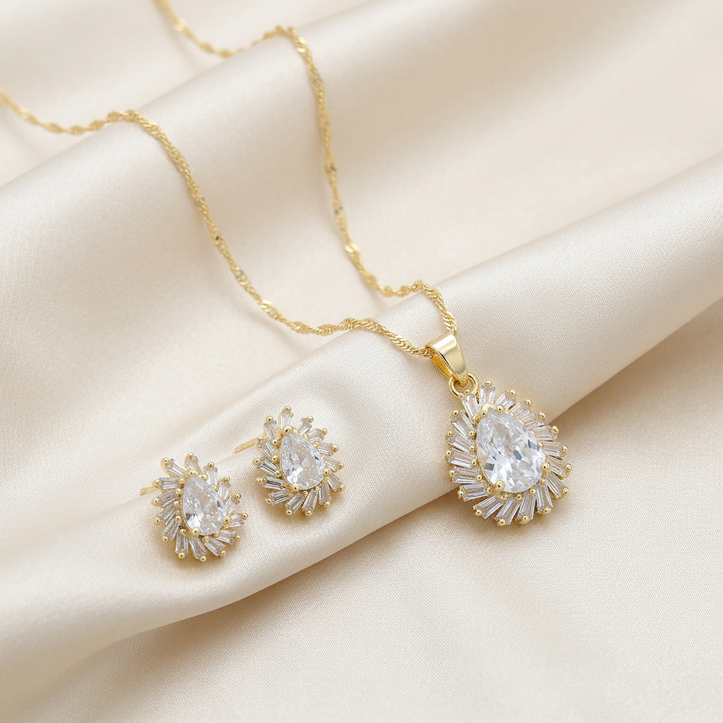 Set de Joyería de Goldfilled Diseño de Gotan mod. 7110