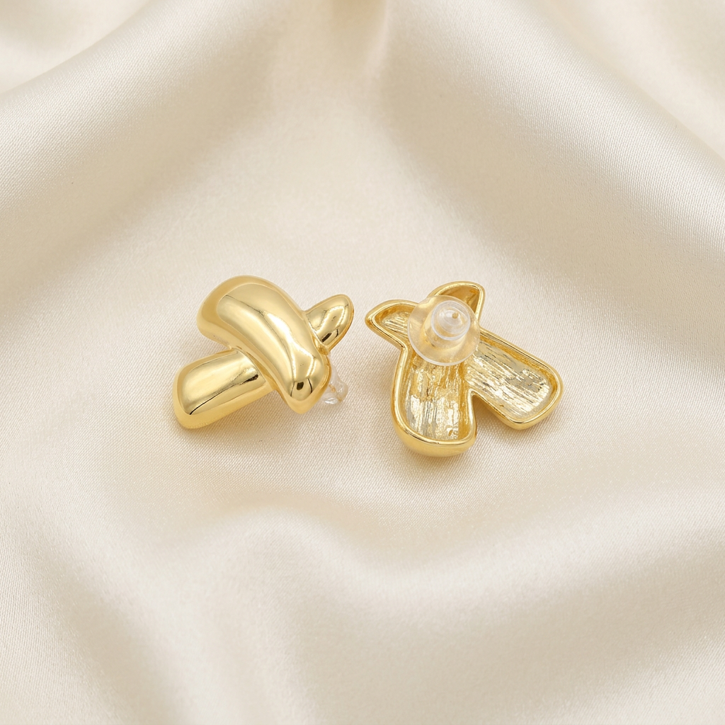 Arete de Goldfilled con Diseño en X mod. 3084