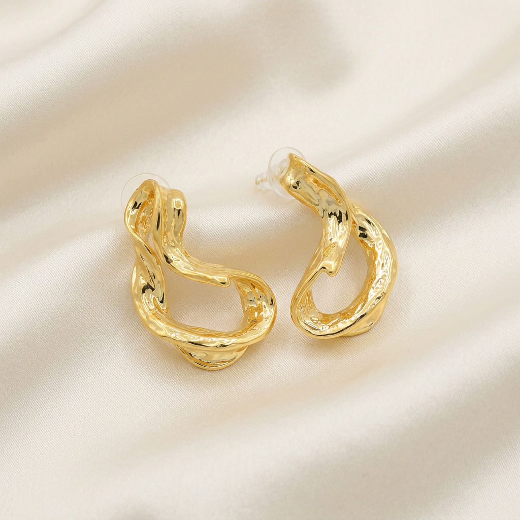 Arete de Goldfilled con Diseño Torcido mod. 3088