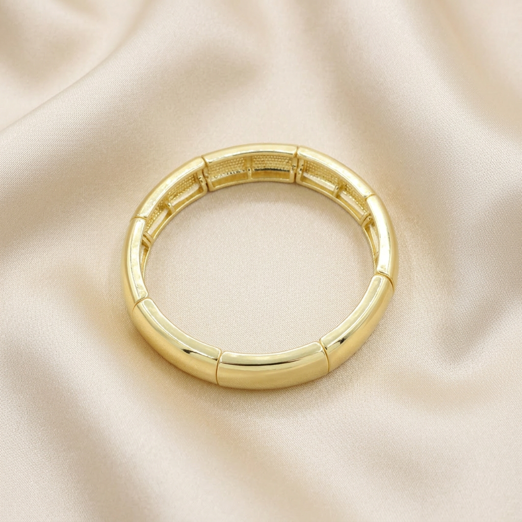 Aro de Goldfilled de Eslabones Finos y Brillantes mod. 4041