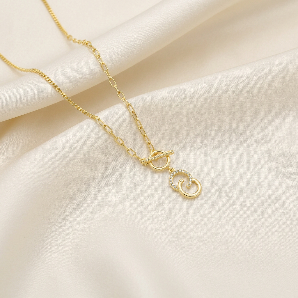 Gargantilla de Goldfilled Círculos Entrelazados mod. 5032