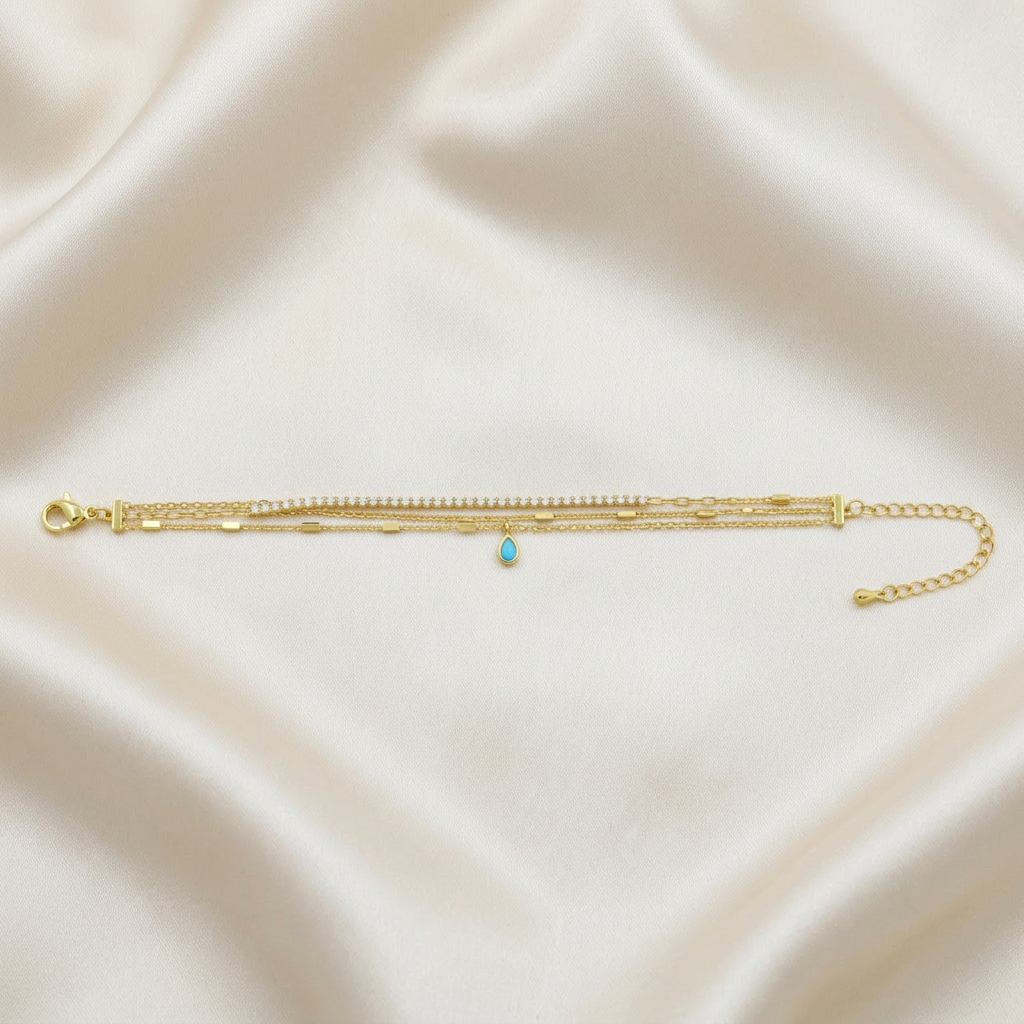 Pulsera de Goldfilled con Diseño de Gota mod. 1143