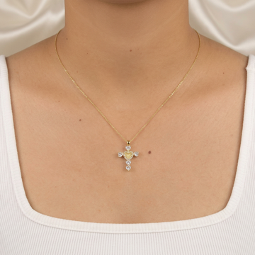 Gargantilla de Goldfilled Cruz de Virgen de Guadalupe mod. 5031