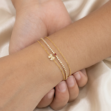 Pulsera de Goldfilled Diseño de Moño mod. 1145