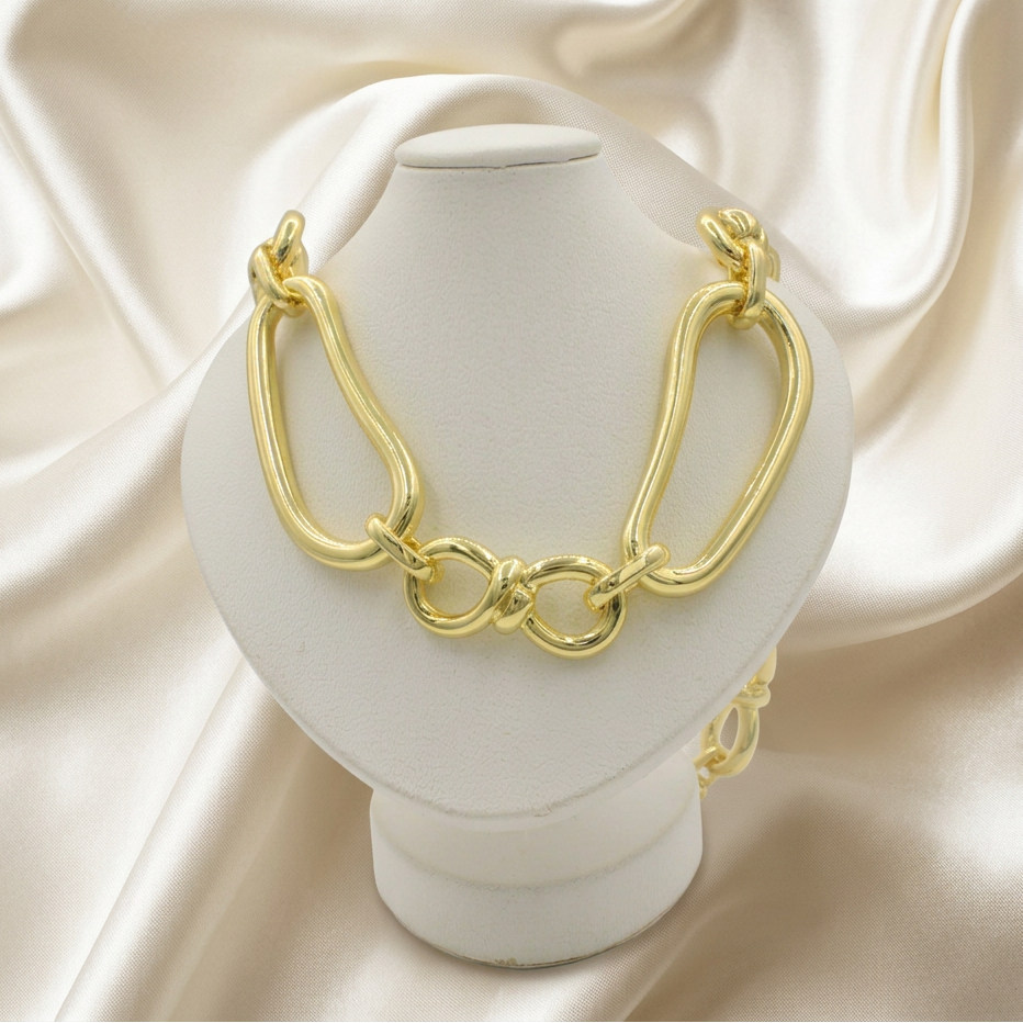 Cadena de Goldfilled  Eslabón Grande y Brillante mod. 8016
