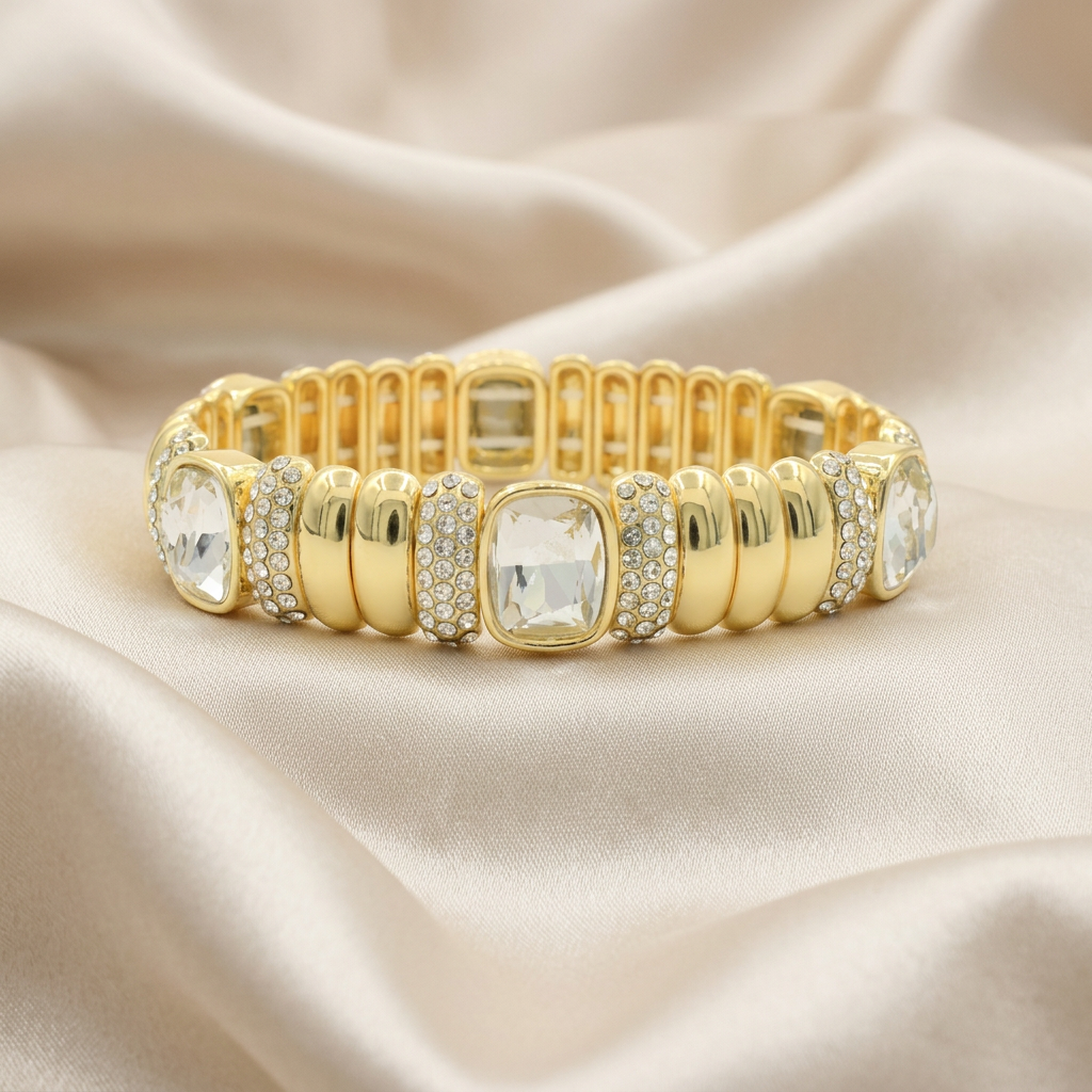 Aro de Goldfilled Fino con Zirconias mod. 4026
