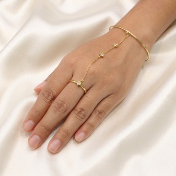 Pulsera Manopla de Goldfilled Estrellas Brillantes mod. 1155