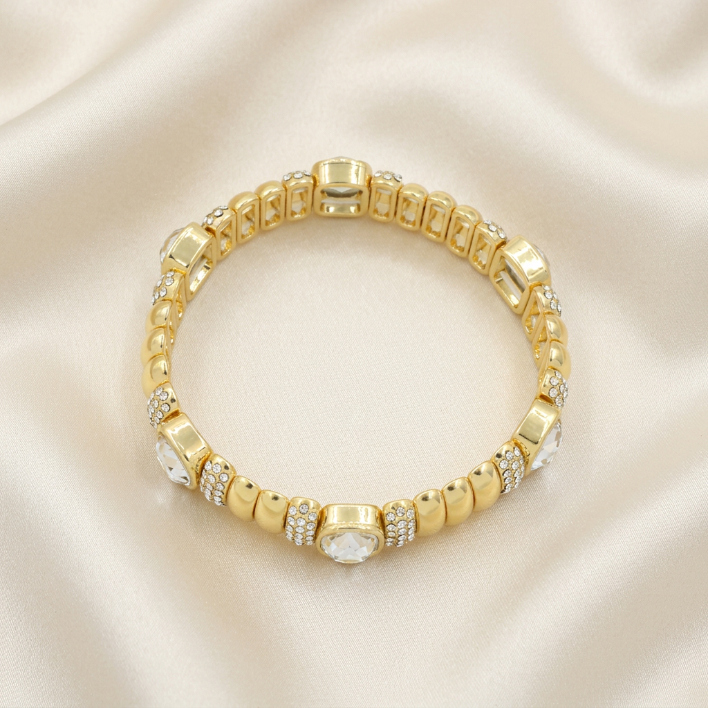 Aro de Goldfilled Fino con Zirconias mod. 4026