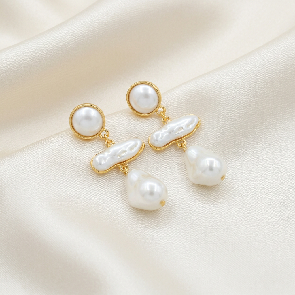 Arete de Goldfilled con Perla mod. 3087