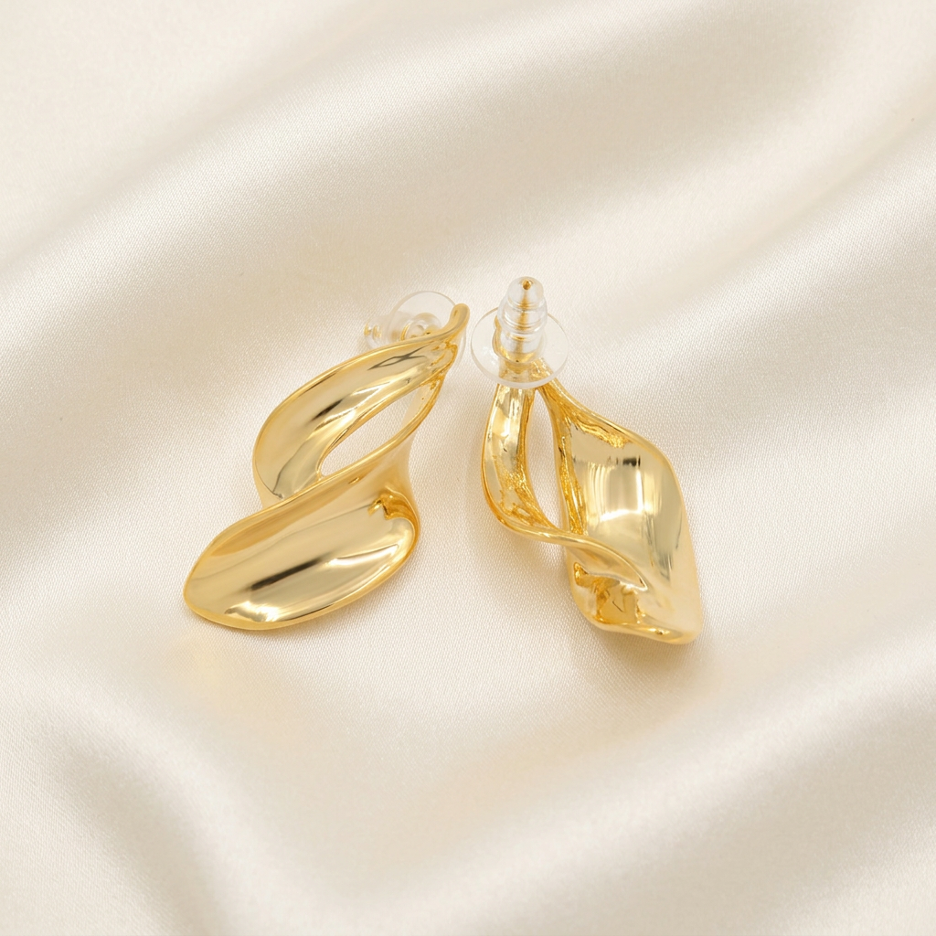Arete de Goldfilled Diseño Brillante mod. 3090