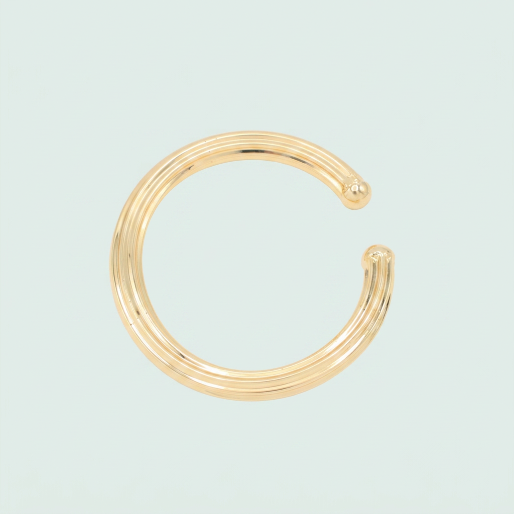 Aro de Oro Laminado Lineas mod. 1513