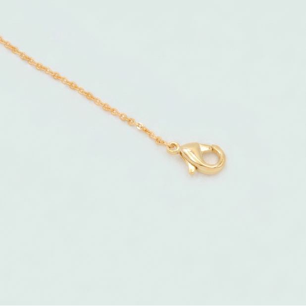 Gargantilla de Oro Laminado con Diseño de Corazón Hueco y Zirconia Fucsia mod. 1473