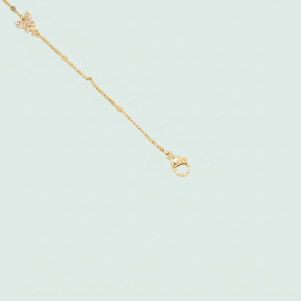 Pulsera de Goldfilled Mariposas de Zircornia mod. 1221