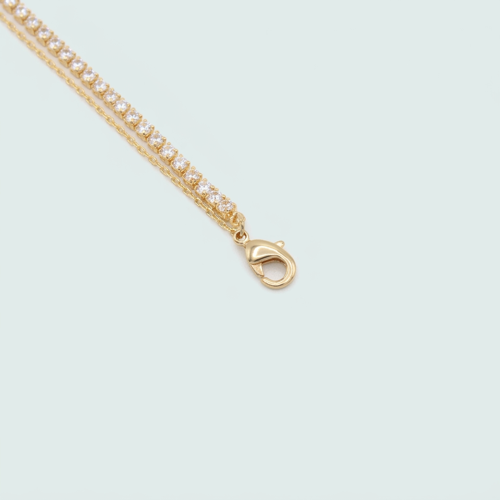 Gargantilla de Goldfilleld con zirconia y con Diseño de Estrella de Zirconia mod.1370