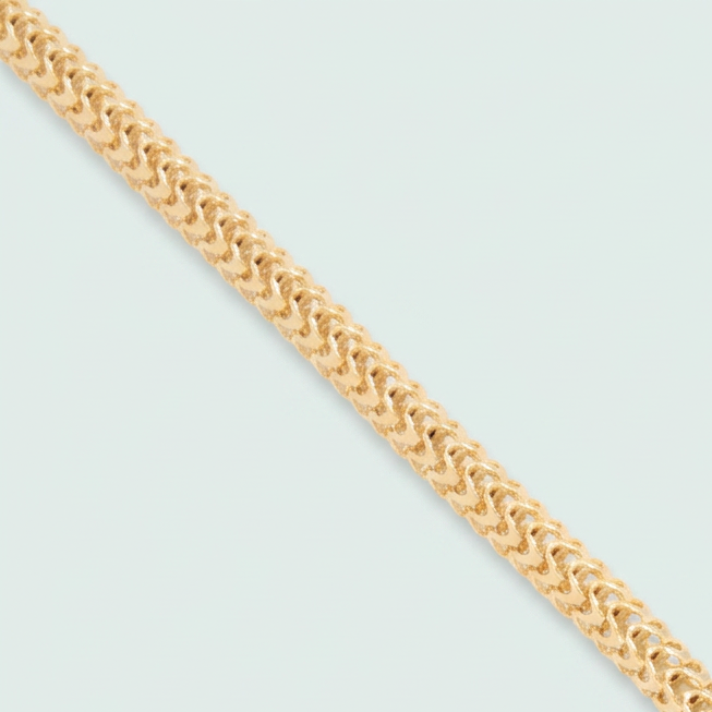 Pulsera Oro Laminado  Circular Hueca con Extensión mod. 1420