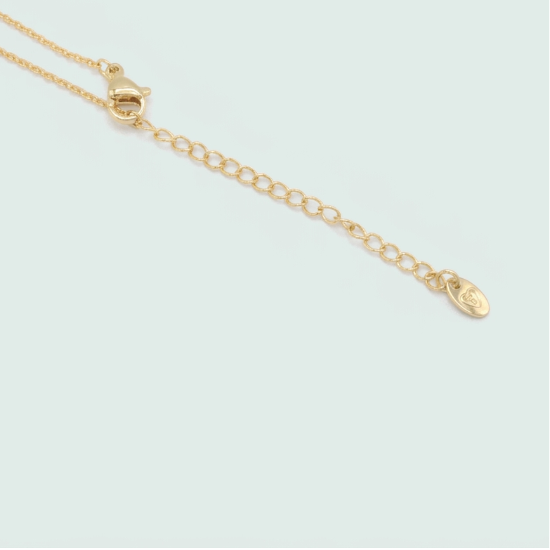 Set de Goldfilled Gargantilla y Aretes con Diseño de Corazón e Incrustación de Zirconias mod. 1364