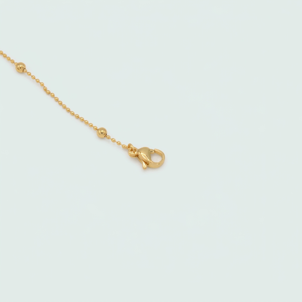 Tobillera de Goldfilleld con Diseño de Perrito de Globo con una Piedra blanca de Zirconia mod.1319