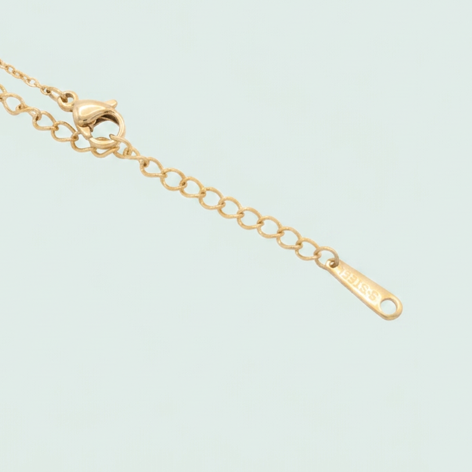 Set de Goldfilled Gargantilla y Aretes con Diseño de Circular y Cruz con Zirconias mod. 1365