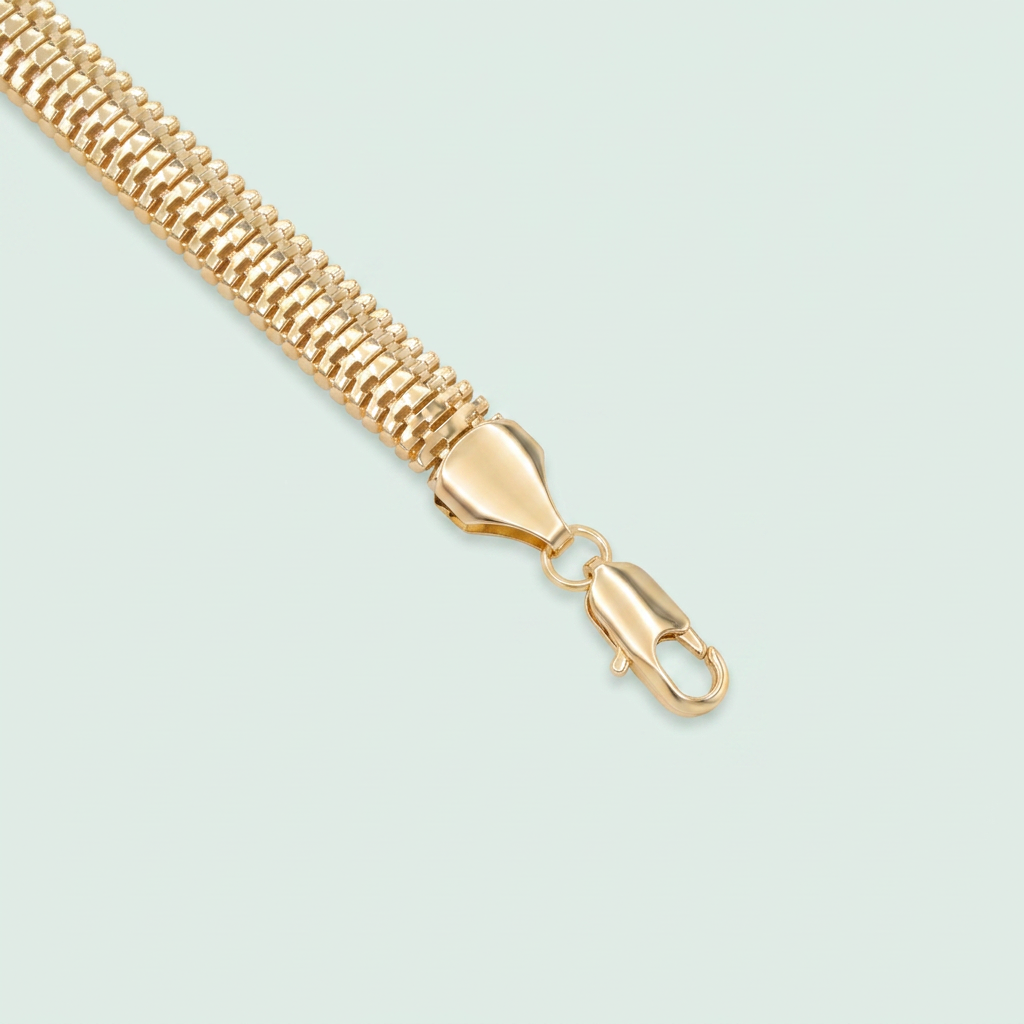 Pulcera de Goldfilled Panza de Vibora Hueca mod. 1248