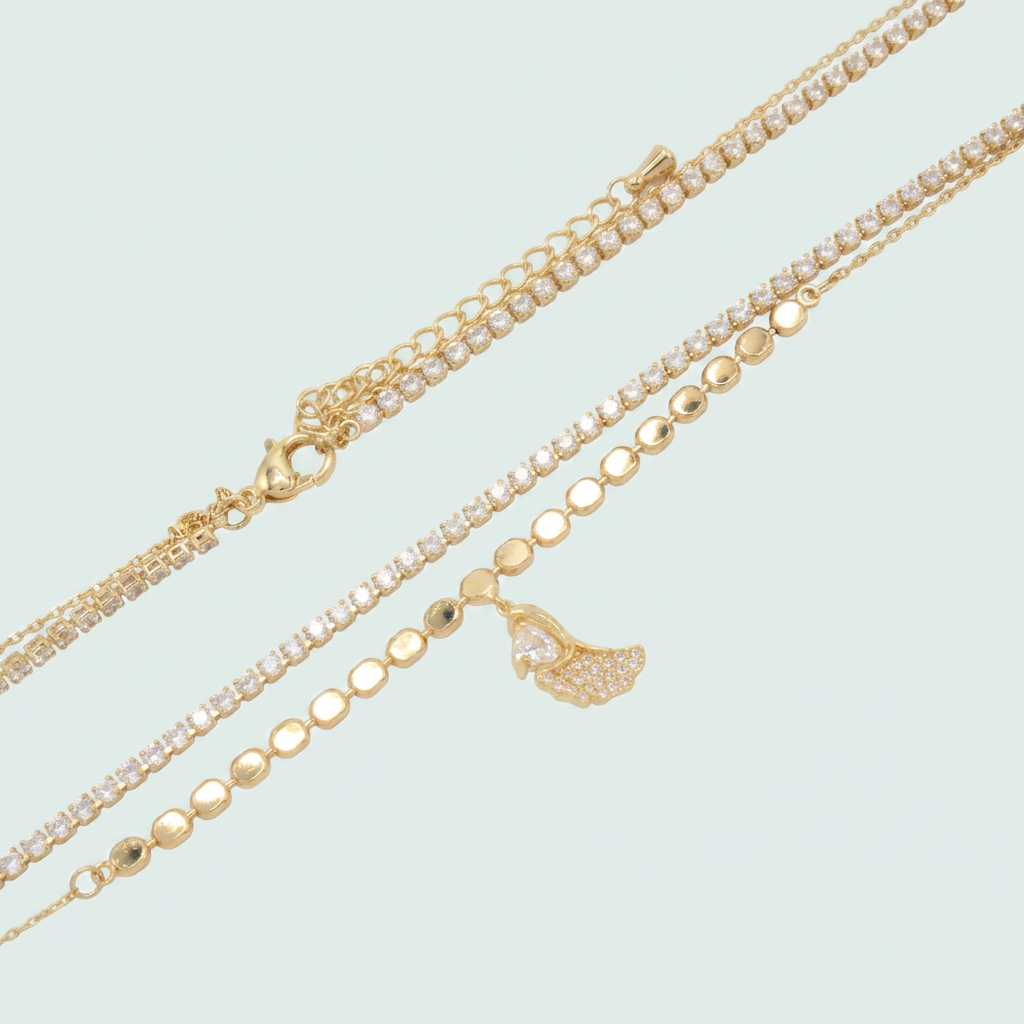 Gargantilla de  Goldfilleld con Zirconia con Diseño Alado con Zirconia mod.1368