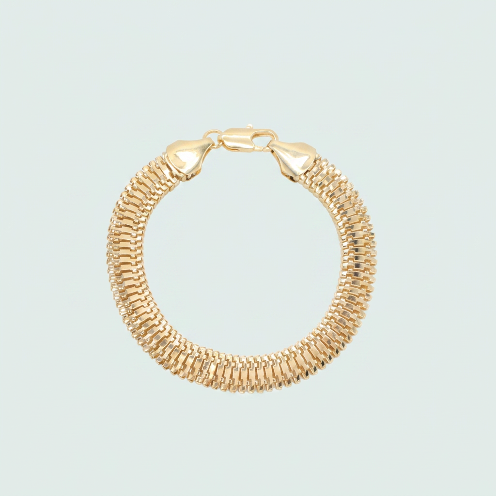 Pulcera de Goldfilled Panza de Vibora Hueca mod. 1248