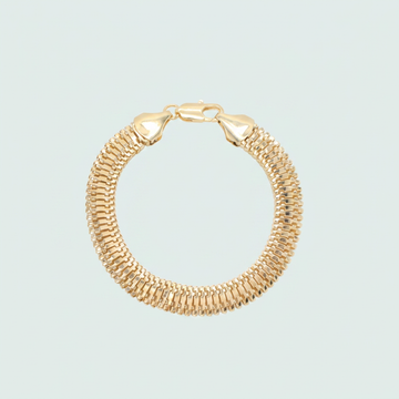 Pulcera de Goldfilled Panza de Vibora Hueca mod. 1248