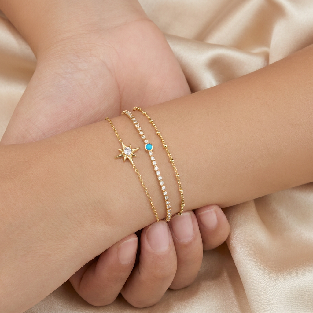Pulsera de Goldfilled Estrella Fugaz mod. 1149