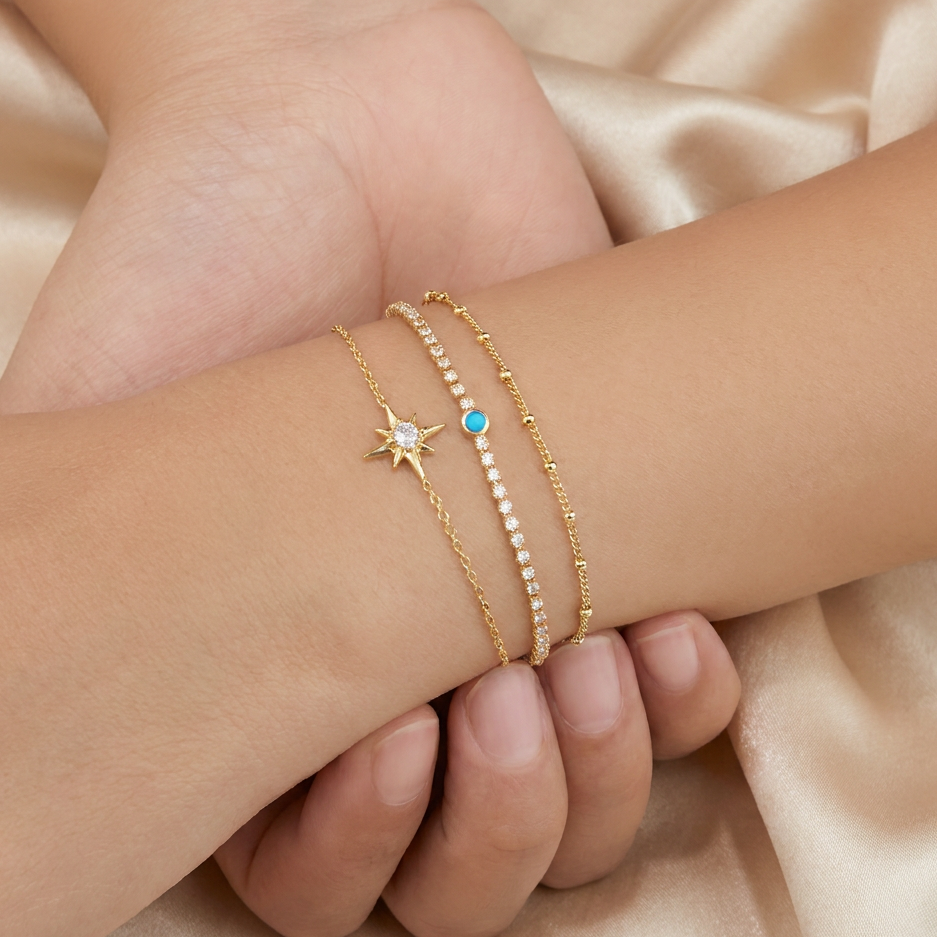 Pulsera de Goldfilled Estrella Fugaz mod. 1149
