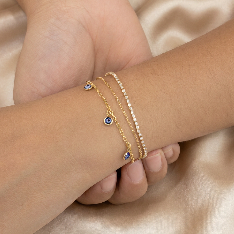 Pulsera de Goldfilled Ojos Turcos mod. 1150