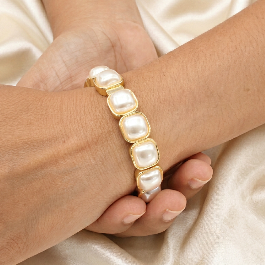 Aro de Goldfilled Eslabones de Perla mod. 4032